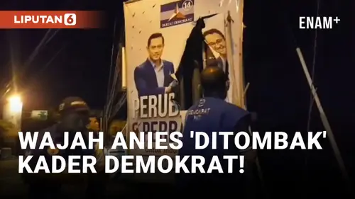 VIDEO: Baliho Anies Baswedan di Pati Ditombak Kader Demokrat