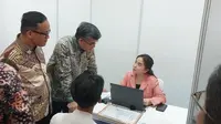 Menteri Ketenagakerjaan, Yassierli resmi membuka bursa kerja atau job fair di kantor Kementerian Ketenagakerjaan (dok: Arief)
