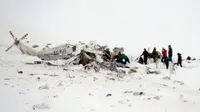 Heli Pengangkut Korban Luka Tabrak Lereng Gunung, 6 Orang Tewas