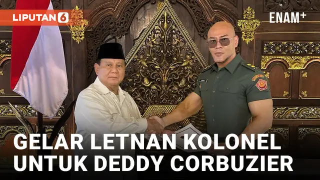 Deddy Corbuzier Terima Pangkat Letnan Kolonel dari Prabowo Subianto