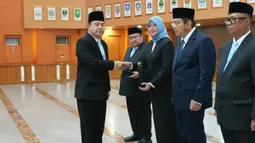 Lantik Empat Pejabat Baru, Sekjen Kemendagri Minta Evaluasi Program