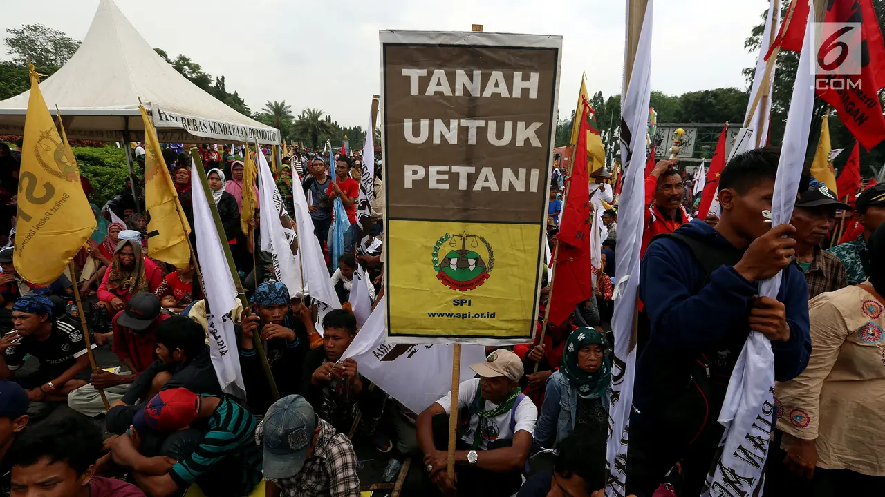Demo Peringati Hari Tani Nasional