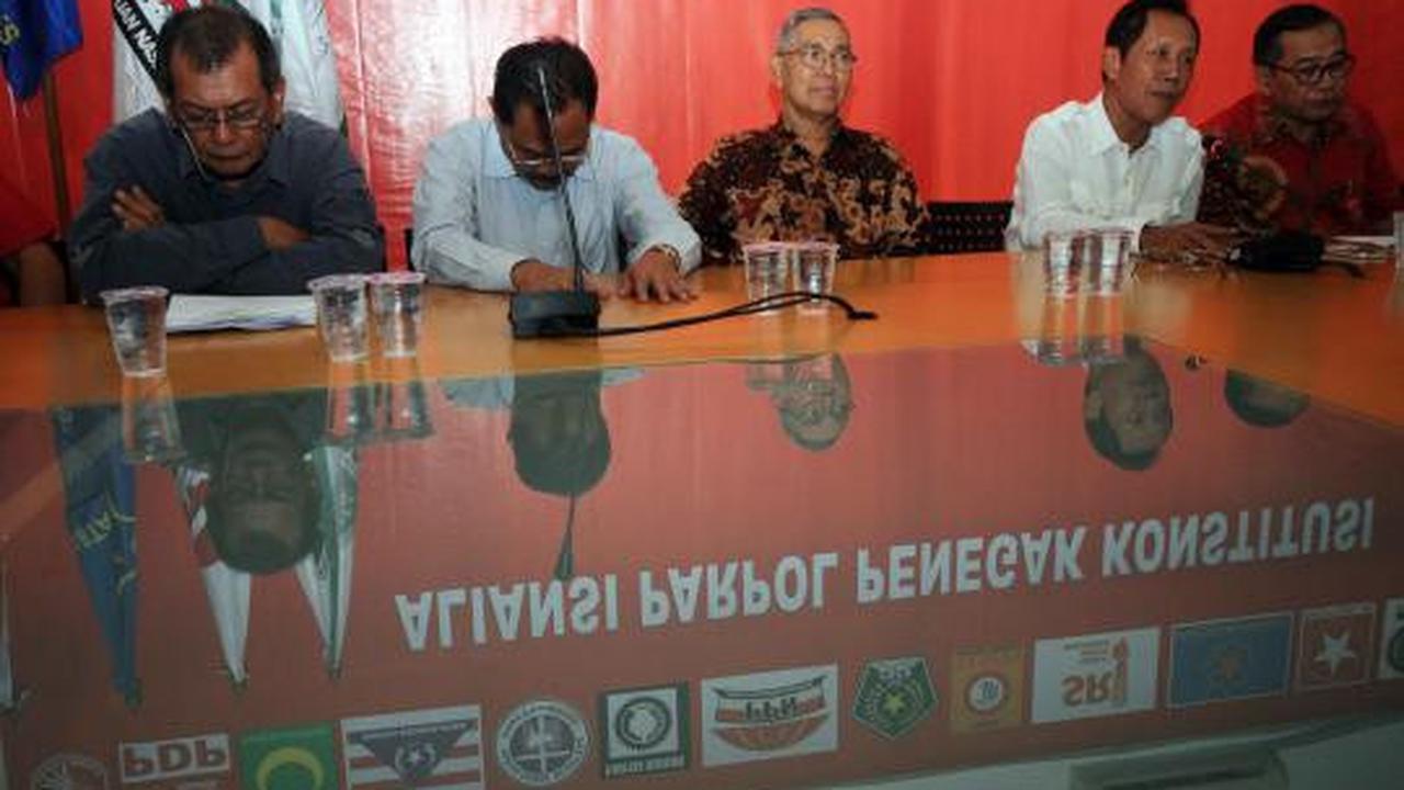 Try Sutrisno hadiri konpers penolakan KPU di Kantor PKPI