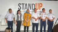 Konferensi pers kampanye “Stand Up Melawan Pelecehan Seksual di Transportasi Umum” digelar pada Kamis, 16 Maret 2023. (Dok. Liputan6.com/Dyra Daniera)