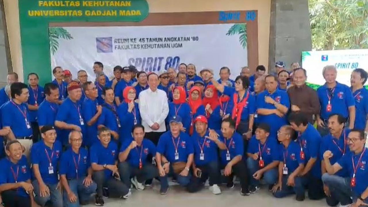 VIDEO: Jokowi Belum 100% Sehat, Paksa Datang Reuni Kehutanan UGM