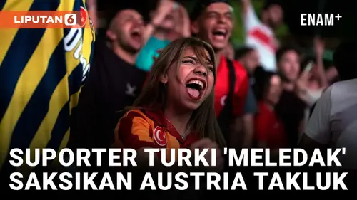 VIDEO: Di Istanbul, Suporter Sambut Meriah Kemenangan Turki atas Austria