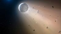 Bintang katai putih (white dwarf star) yang ada di Konstelasi Virgo bertindak seperti 'Death Star'  dalam film Star Wars (Nature/Mark A. Garlick)