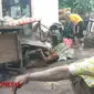 Mbah Badri, korban banjir bandang di Desa Alasmalang, Banyuwangi. (Rizki Alfian/TIMES Indonesia)