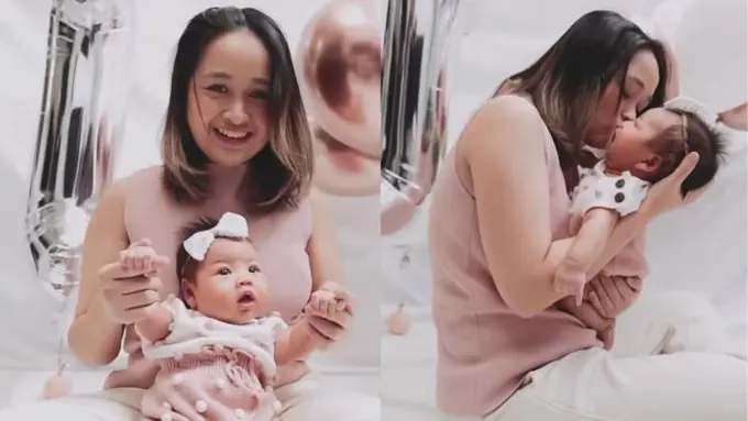 Potret Anak Gritte Agatha Lakukan Pemotretan. (instagram/agathahidayatt/gritteagathaa)