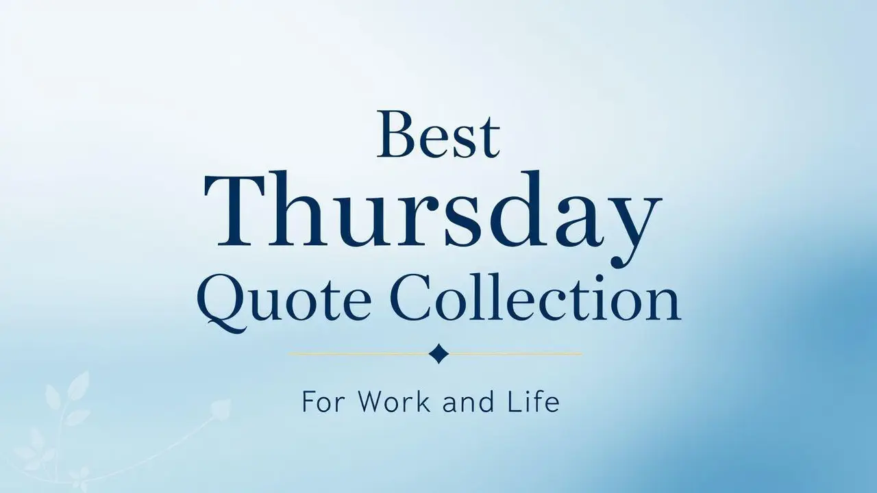 Thursday Quotes