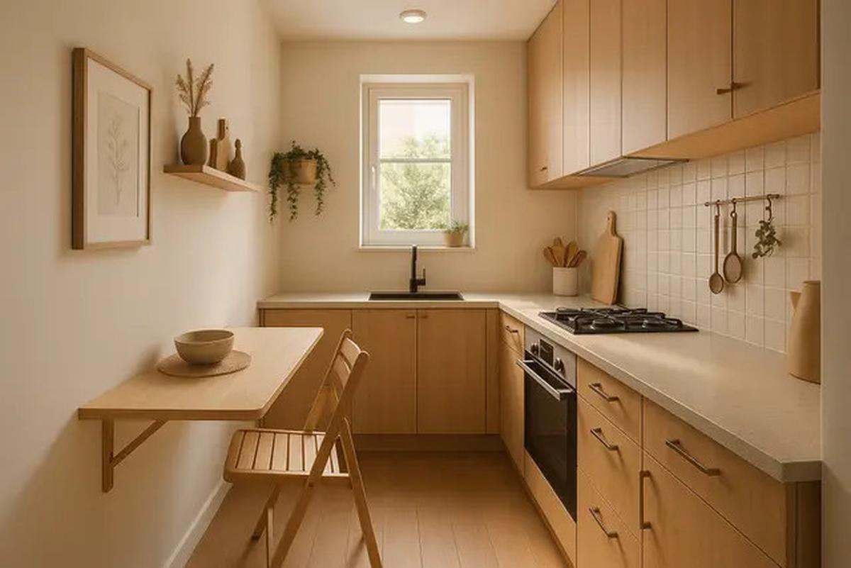 8 Desain Dapur Kecil Memanjang ke Samping, Solusi Ruang Terbatas yang Tetap Estetik di 2025