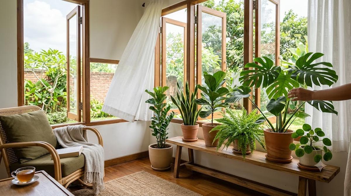 Kesalahan Menaruh Tanaman Indoor di Dalam Rumah/AI Generated