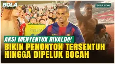 Momen Langka! Rivaldo Diserbu Penonton dan Dipeluk Fans Cilik Real Madrid