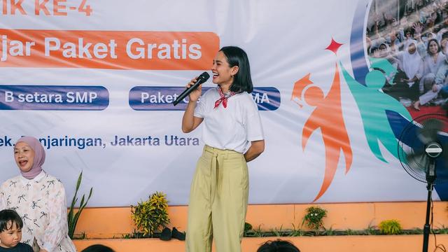 Potret Andien Aisyah Dirikan Sekolah di Kampung Pemulung (credit: instagram/andienaisyah).