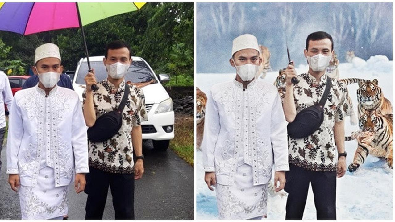 Pria Ini Minta Foto Detik-detik Pernikahannya Diedit, 6 Hasilnya Kocak Banget