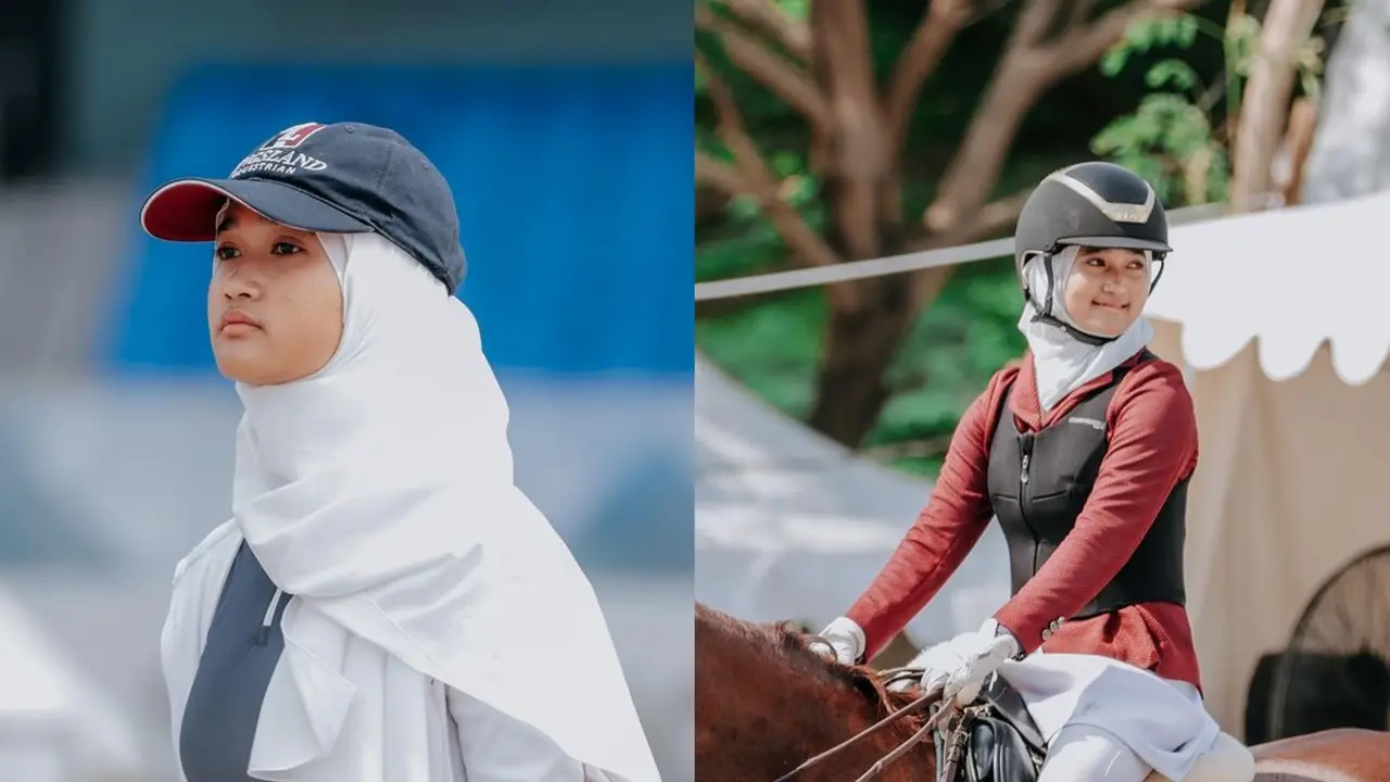 6 Gaya Stylish Aisha, Putri Irfan Hakim yang akan Tanding di PON 2024 sebagai Atlet Berkuda