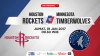 Jadwal NBA, Houston Rockets Vs Minnesota Timberwolves. (Bola.com/Dody Iryawan)