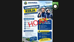 Cek Fakta: Hoaks Link Pendaftaran Lowongan Kerja Jasa Marga 2026