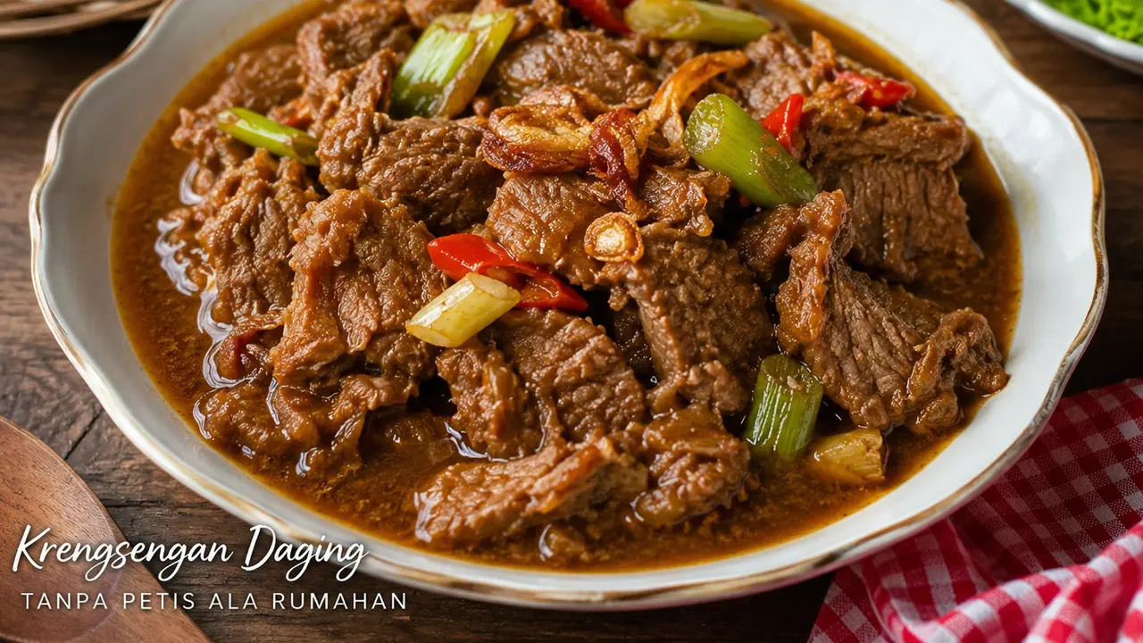 Krengsengan Daging Tanpa Petis ala Rumahan