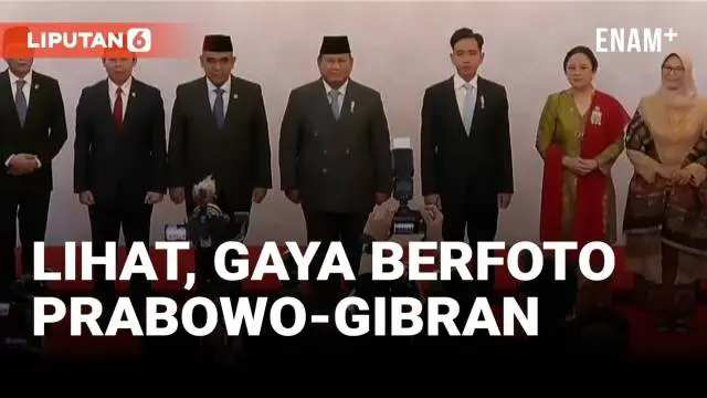 VIDEO: Melihat Gaya Berfoto Presiden Prabowo dan Wapres Gibran