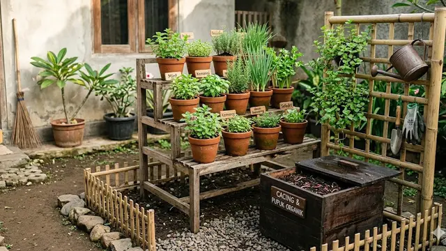 Kombinasi Kebun dan Ternak di Lahan 1x1 Meter