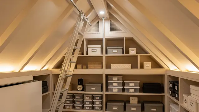 Desain Rumah Kecil dengan Ruang Gudang Tersembunyi