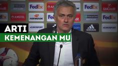 Jose Mourinho ungkap arti kemenangan Manchester United atas Ajax Amsterdam di Liga Europa.
