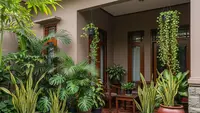 7 Inspirasi Warna Cat Teras yang Cocok untuk Rumah dengan Banyak Tanaman Hijau, Tampil Harmonis