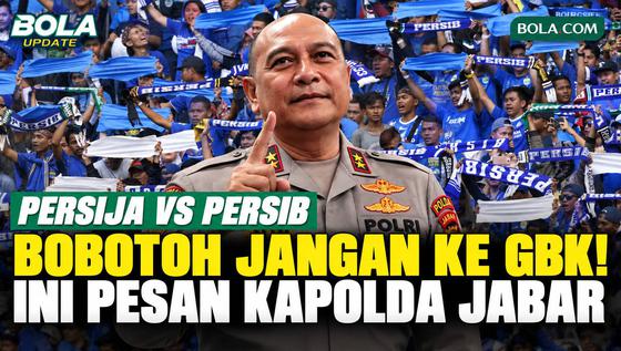 Kapolda Jawa Barat Minta Bobotoh Tak ke GBK saat Persija vs Persib, Ini Pesannya