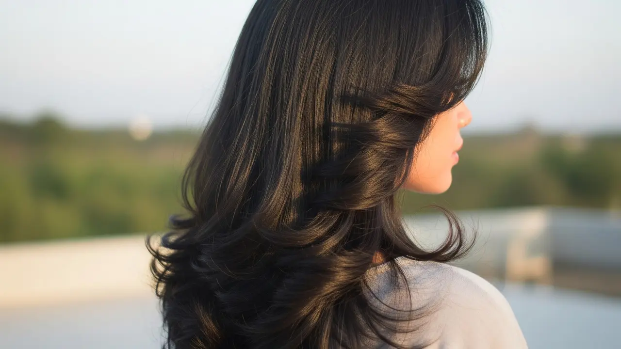 Model Rambut Wanita Panjang Layer Cut