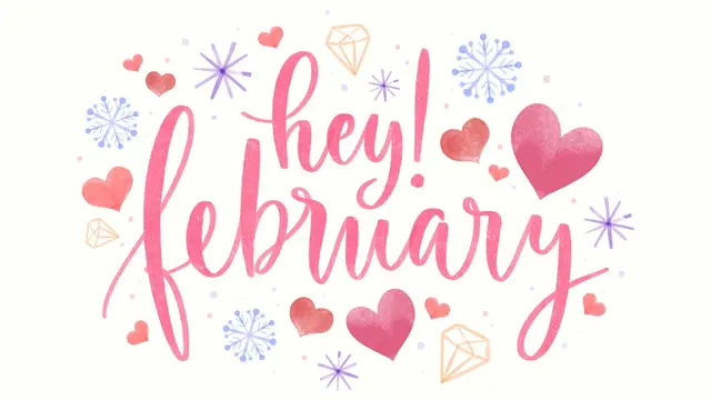 Ilustrasi bulan Februari