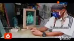 Memanfaatkan limbah kaca yang sudah tidak terpakai, seorang seniman di Kediri, Jawa Timur, mampu membuat ukiran kaligrafi dan gambar wajah untuk berbagai kepentingan.