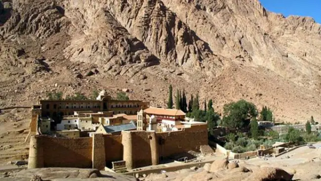 Biara Saint Catherine di Sinai, Mesir. (Sumber Wikimedia Commons)