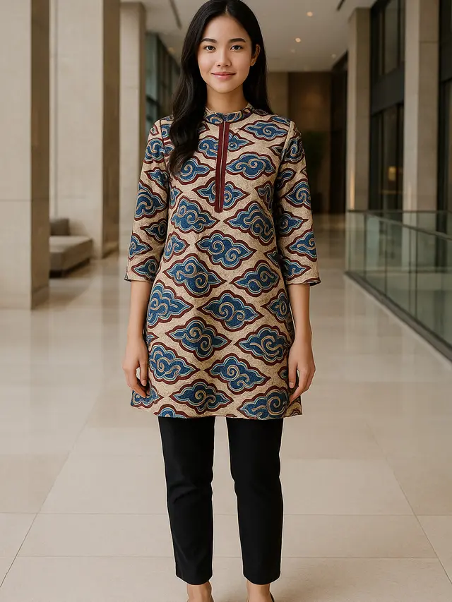 Model Tunik Batik Terbaru untuk Remaja agar Tidak Terlihat Tua