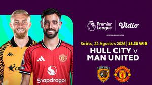 Nonton Premier League 2026/27 - Hull City vs Manchester United dengan Tayangan 4K di Vidio