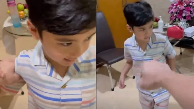 6 Momen Rafathar Gendong Pertama Kali Baby R, Peluk Cium Sebagai Kakak