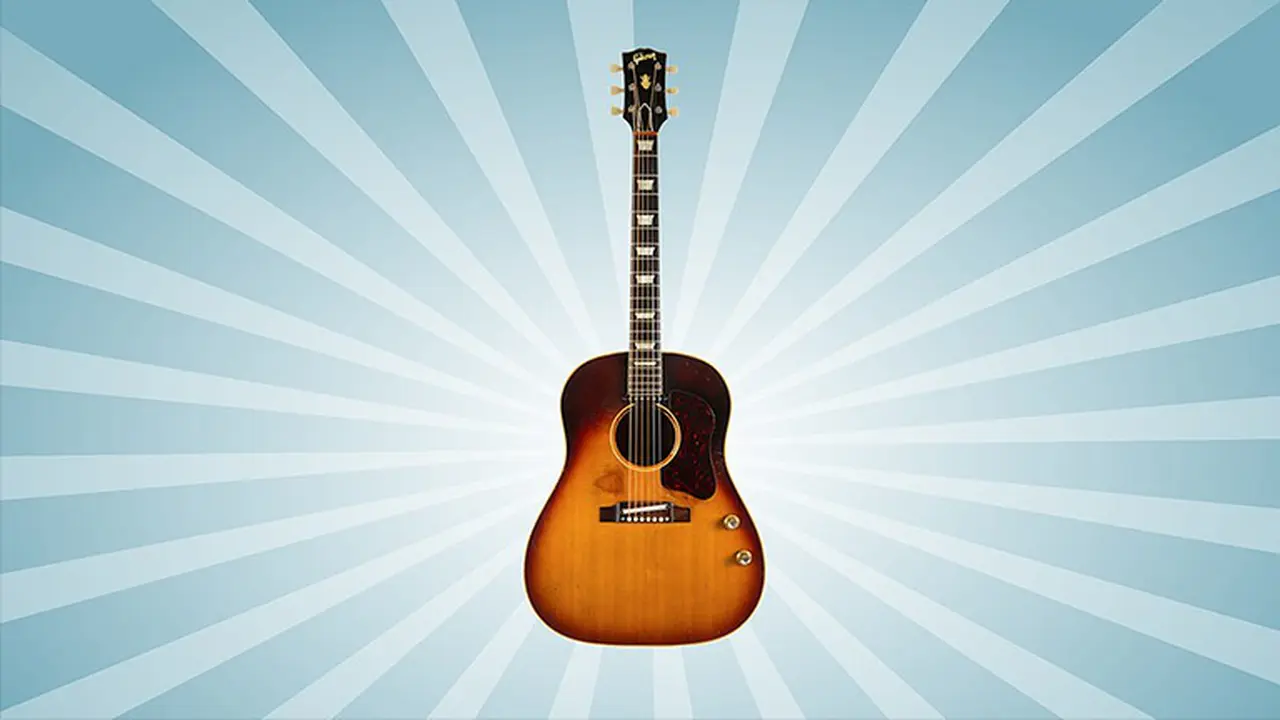 Gitar akustik Gibson J-160E yang terkenal milik John Lennon
