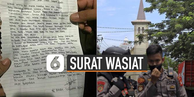 VIDEO: Surat Wasiat Bomber Katedral Makassar, Titip Rp 2 Juta Untuk Ibu