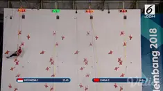 Tim panjat tebing beregu putri mampu mengalahkan China di final. Hasil ini hasilkan emas ke-21 bagi Tanah Air.