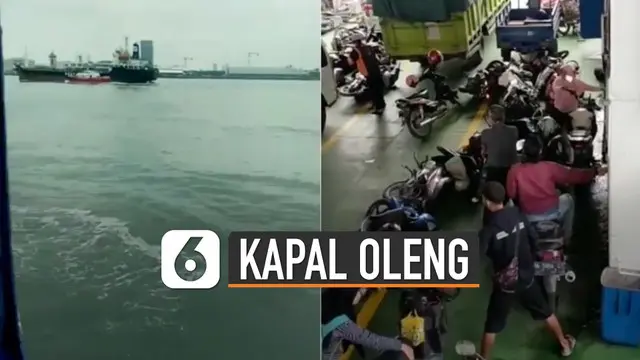 Video kepanikan saat kapal oleng viral di media sosial.