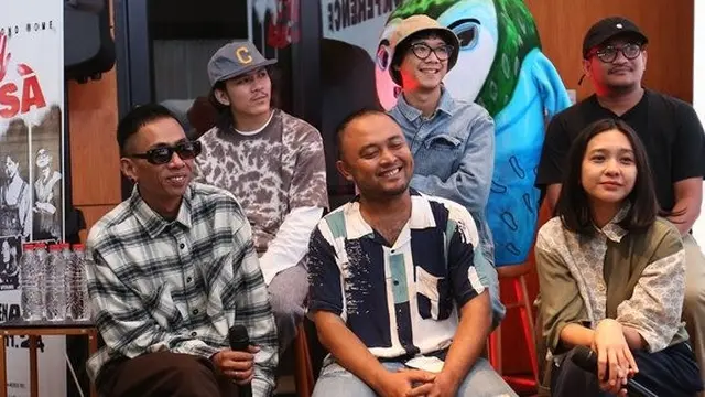 Fourtwnty saat jumpa pers di Tulum Jakarta, Kebayoran Baru, Jakarta.