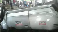 Kereta Hantam Mobil `Berita Satu` di Jagakarsa, 4 Orang Luka-luka