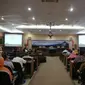 Pemaparan hasil kegiatan PSDMBP Tahun Anggaran 2017 di Auditorium Gedung D Lantai 4 PSDMBP, Selasa (3/4/2018).