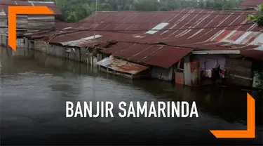 Permukiman warga di Samarinda, Kalimantan Timur masih dikepung banjir. Hingga kini ribuan warga terdampak bencana banjir.