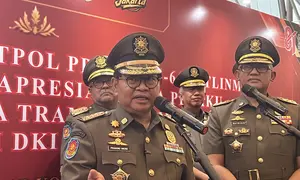 Gubernur DKI Jakarta Pramono Anung di Taman Ismail Marzuki (TIM), Jakarta Pusat, Selasa (8/9/2026). (Liputan6.com/Winda)