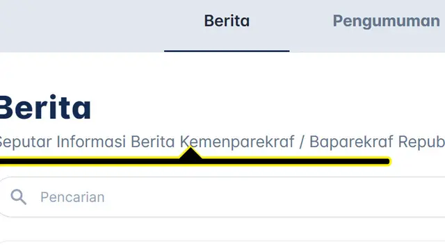 Laman Resmi Kemenparekraf Kini Dilengkapi Fitur Ramah Disabilitas, Ini Sederet Fungsinya
