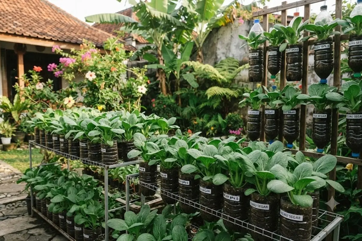 Cara Menanam Pakcoy di Botol Bekas