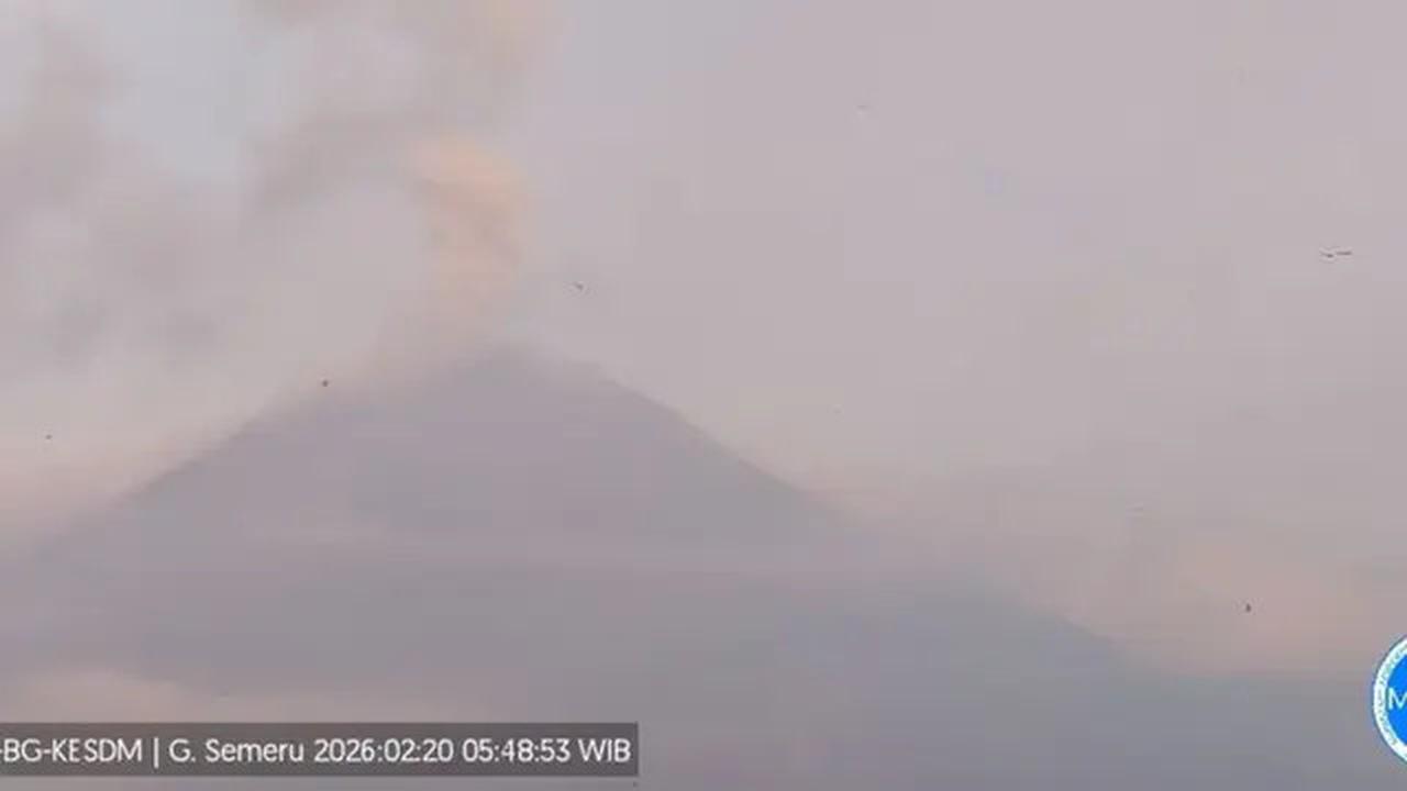 Gunung Semeru Erupsi 7 Kali, Tinggi Letusan Capai 1.000 Meter