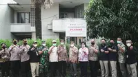 Satgas BLBI melalui PUPN Cabang DKI Jakarta menyita aset atas barang jaminan dari Santoso Sumali berupa rumah dua tingkat di kawasan Kebon Jeruk, Jakarta Barat. (Foto: Satgas BLBI)