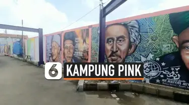 Zona hitam rawan kriminalitas di Kelurahan Tanah Tinggi, Tangerang, Banten kini telah berganti wajah menjadi kampung pink yang ramah untuk dikunjungi wisatawan berkat niat baik melakukan perubahan warganya.